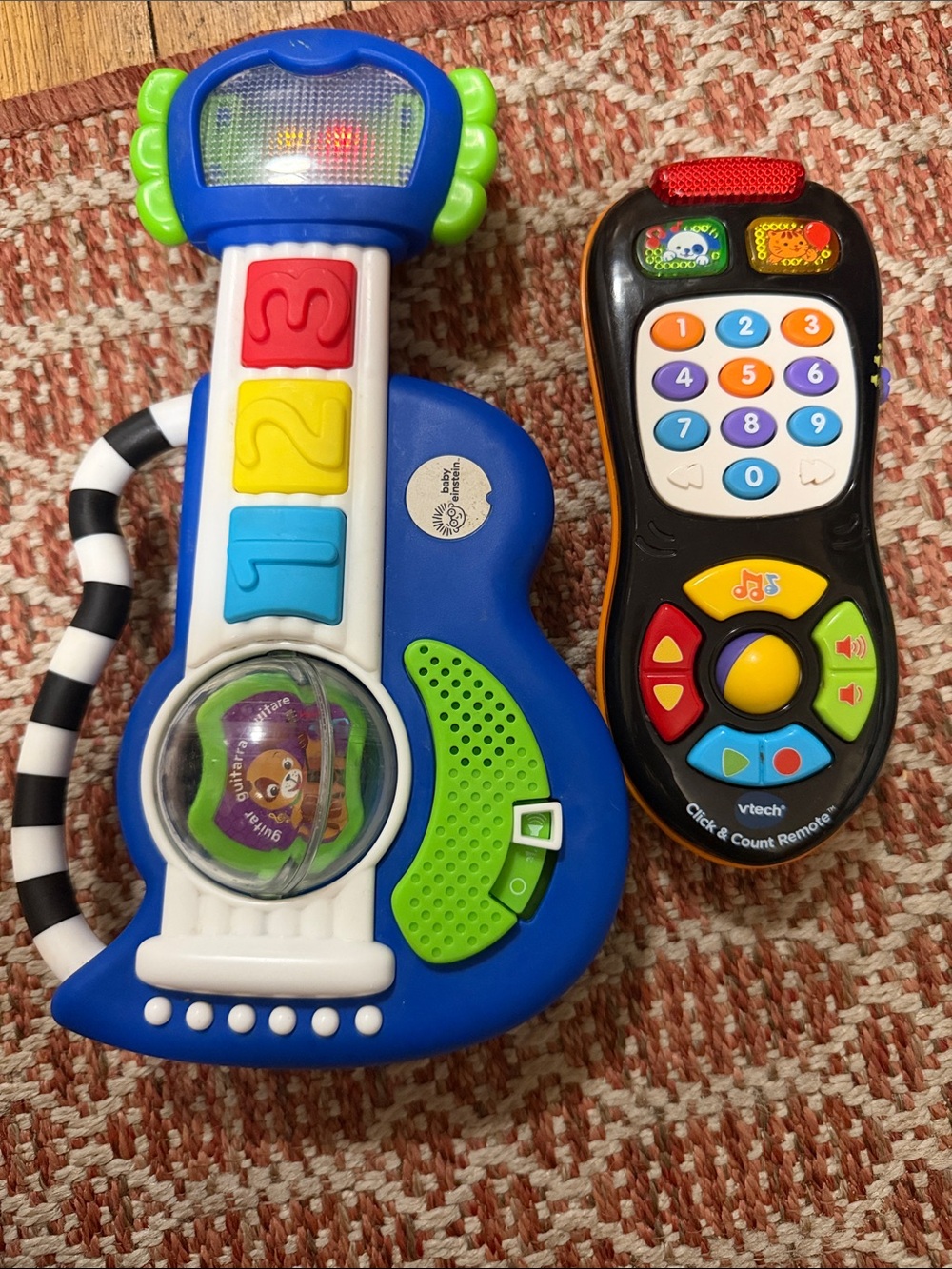 Click & Count Remote and Blue Musical Guitar Toy Set